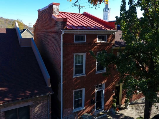 Standing Seam Metal Roof Historic Home Madison,Indiana